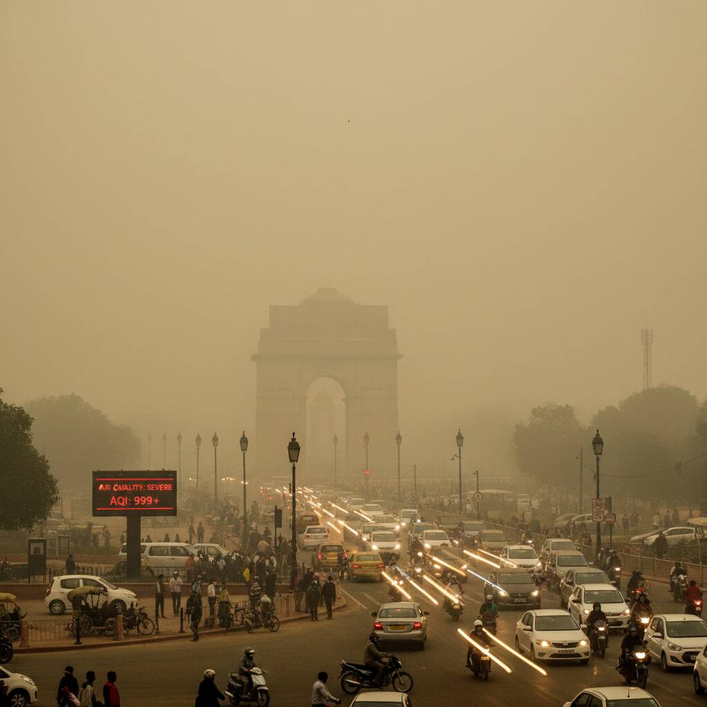 Delhi's Air Quality Plunges to 'Severe', Health Emergency Warned | Quick Digest