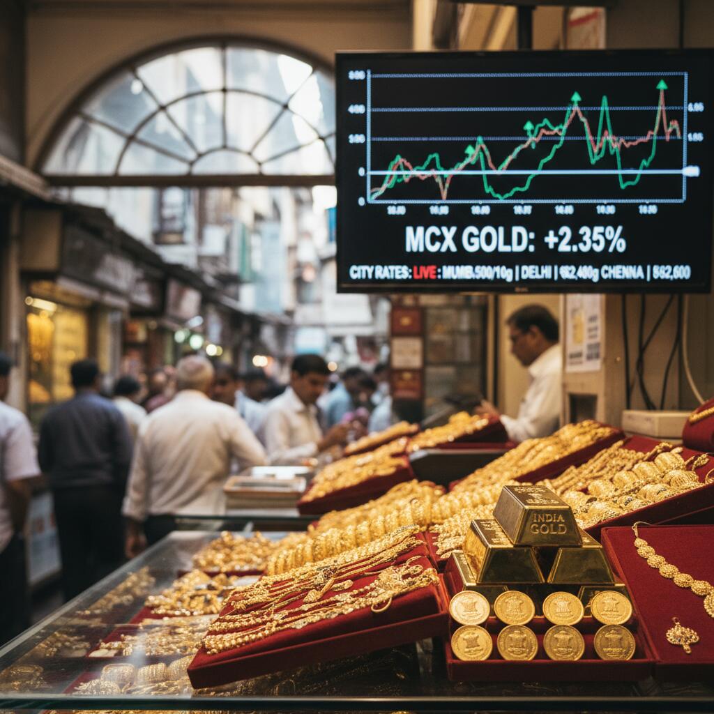 Gold Prices Rebound in India After Sharp Drop; City Rates Live