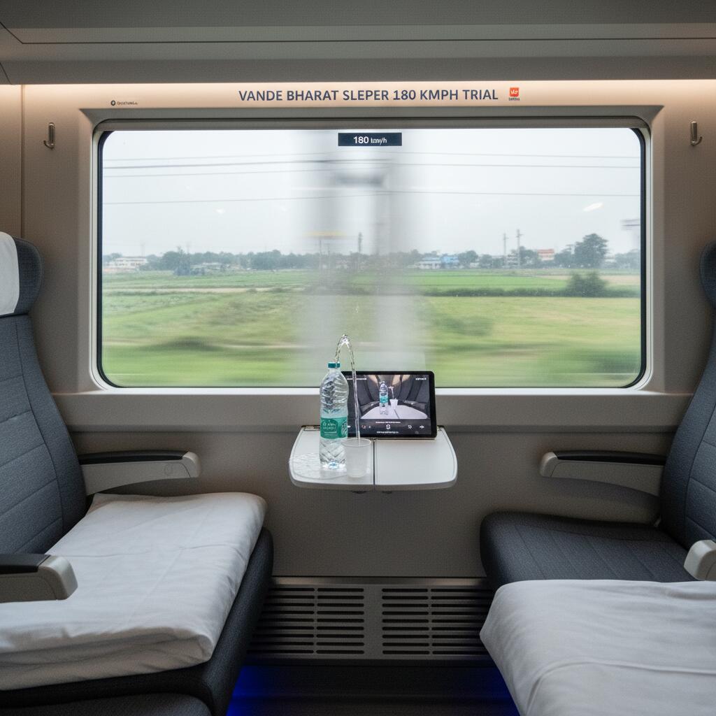 Vande Bharat Sleeper Hits 180 Kmph, Water Test Impresses
